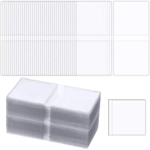 1000 Piece 2 x 2 Inch Double Pocket Coin Flips Bulk Unplasticized