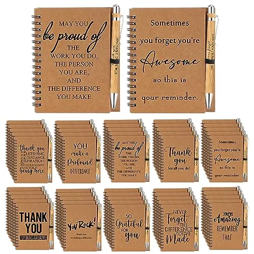 50 Piece Inspirational Spiral Notebooks