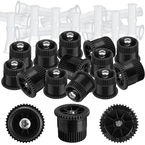 16 Piece Sprinkler Heads Replacement, Black