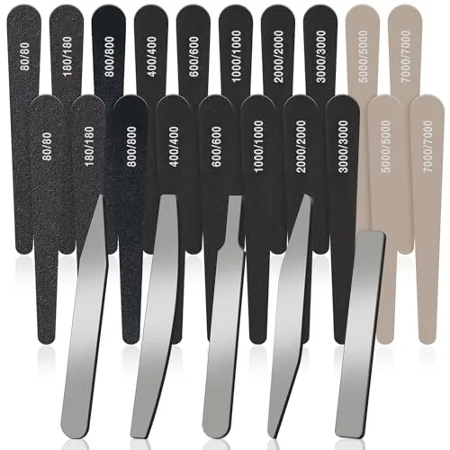 25 Piece Hobby Model Polishing Hand Files Tool Set 5 pcs #10000