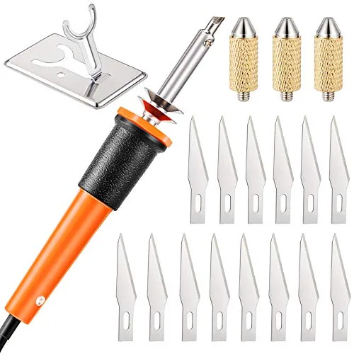 19 Piece Electric Hot Knife Cutting Tool, Orange