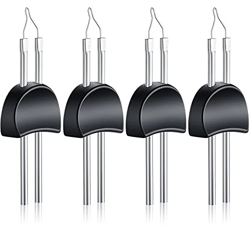 4 Piece Thread Burner Replacement Tips Melt End Thread Burner Tips, Silver