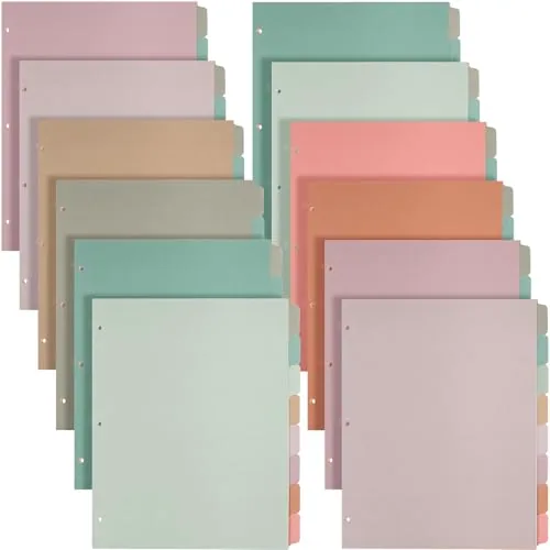 12 Piece 8 Tab Dividers