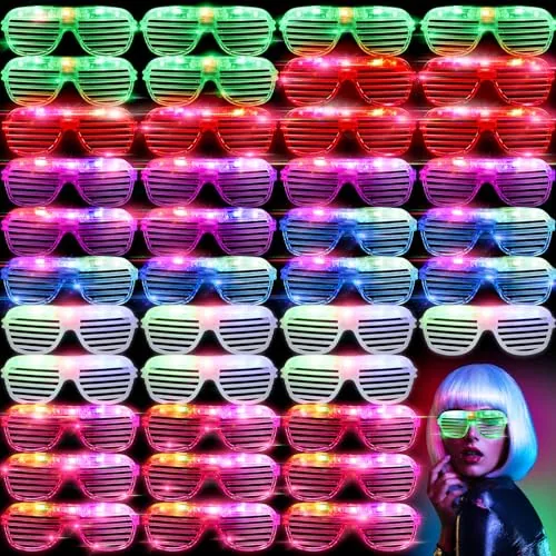 72 Piece LED Glasses Bulk, Multicolour