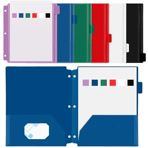 12 Piece Plastic Folders