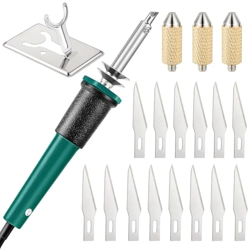 19 Piece Electric Hot Knife Cutting Tool, Green