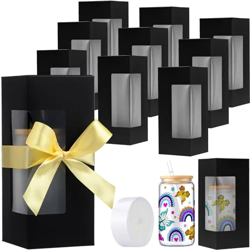 72 Piece Tumbler Gift Box Valentine, Black