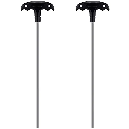 2 Piece 13 in Hex Key Pool Cover Removal Installation Tool Set, Black