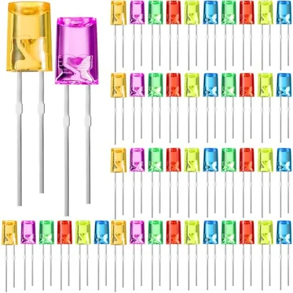 60 Piece 3mm LED String Light Replacement Bulbs, Multicolour, home repair & lighting