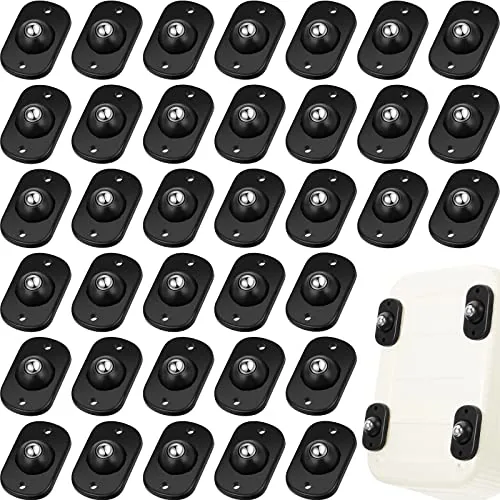 36 Piece Self-Adhesive Self Adhesive Caster Wheels, Black