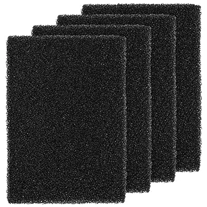 4 Piece Aquarium Bio Sponge Filter Media Pad Cut to Size Filter, Black, home repair & lighting