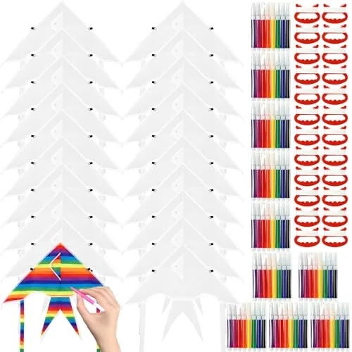 20 Piece 20 in DIY Kite Kit, Multicolour