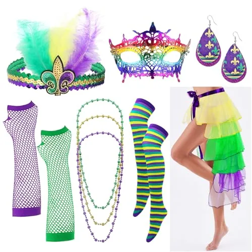 9 Piece Mardi Gras Costumes
