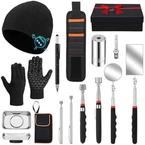 15 Piece Magnetic Telescoping Pickup Tool Set Socket Tools, Black