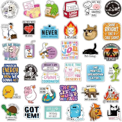 600 Piece Funny Stickers, Multicolour
