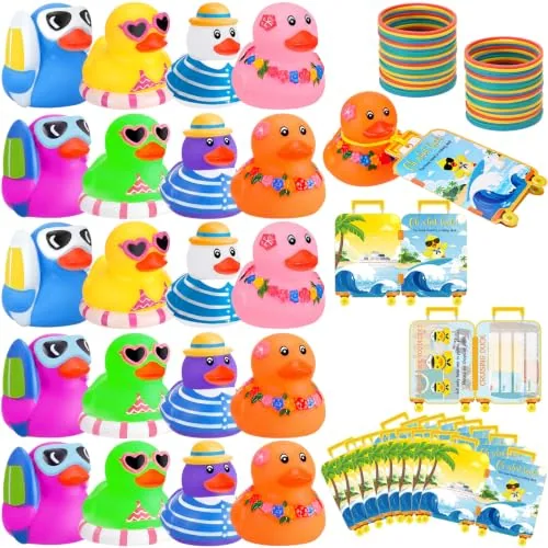 72 Piece Cruise Rubber Ducks Tag Kit Bulk