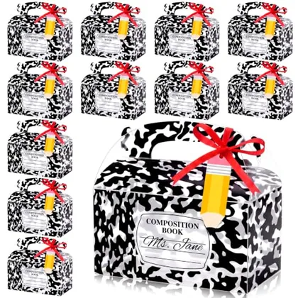 24 Piece Plastic Back to School Gift Boxes Teacher Appreciation, Red, classroom & teacher