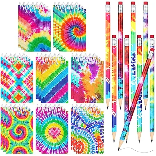 48 Piece Mini Tie Dye Notepads