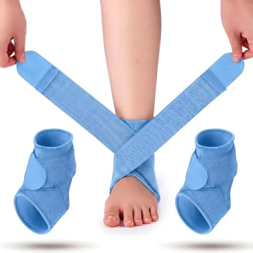 2 Piece Kids Ankle Brace Youth Ankle Support, Blue