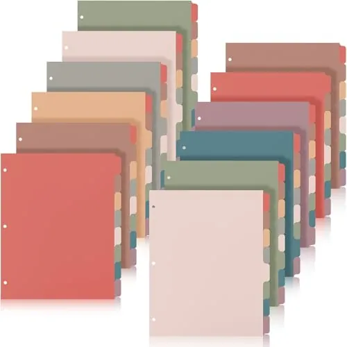 12 Piece 8 Tab Dividers