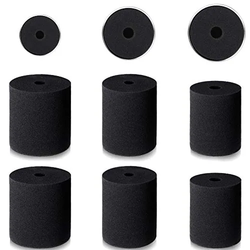 6 Piece 3 Sizes 6 pieces Cup Turner Foam Tumbler Inserts, Black