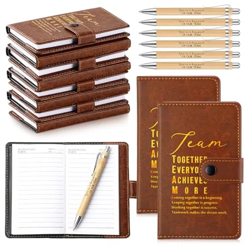 5 Piece Employee Appreciation Gifts Pocket Notebooks